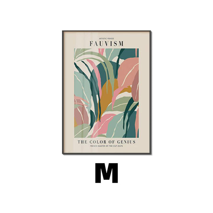 Framed Abstract Line Art Print