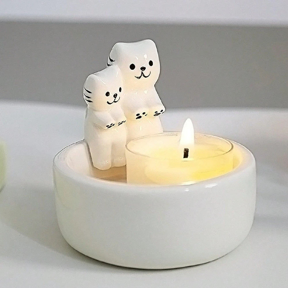 Decorative Ceramic Cat Planter