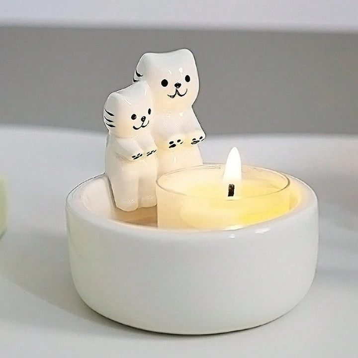 Decorative Ceramic Cat Planter