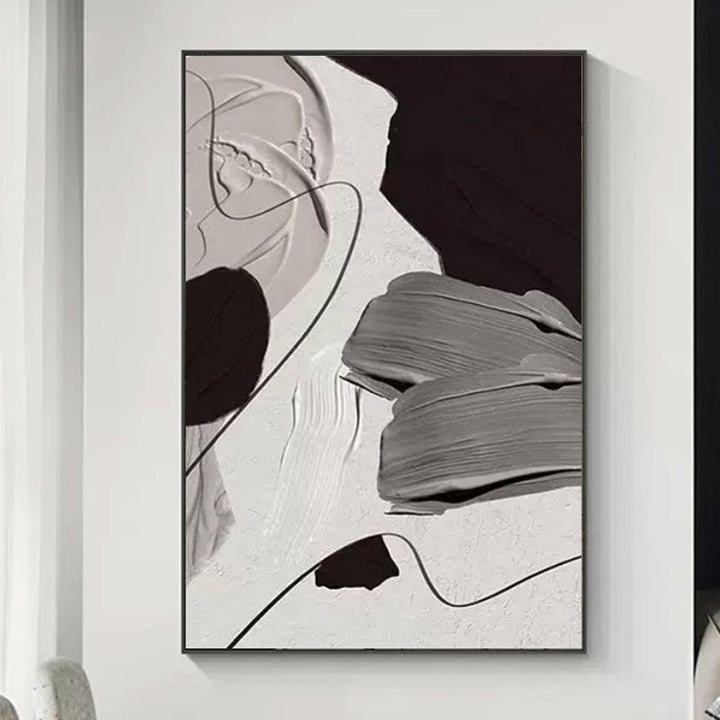 Abstract Minimalist Framed Canvas Art