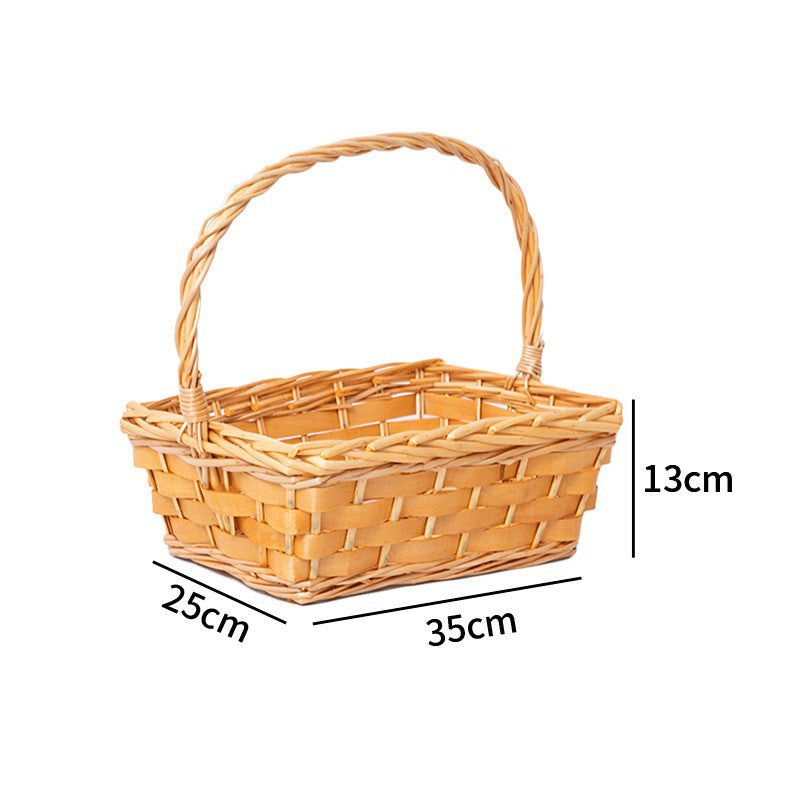 Handcrafted basket made of natural rattan
