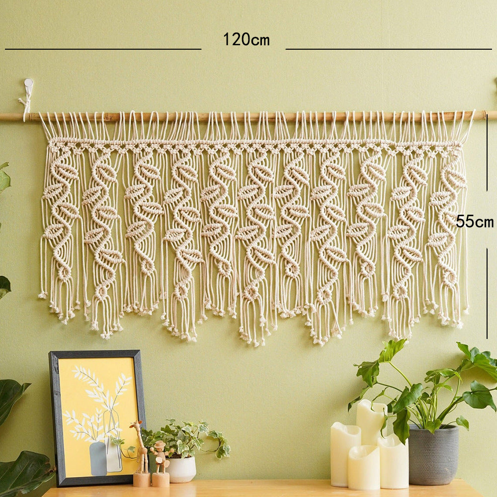 Macrame Wall Hanging with Elegant Fringes