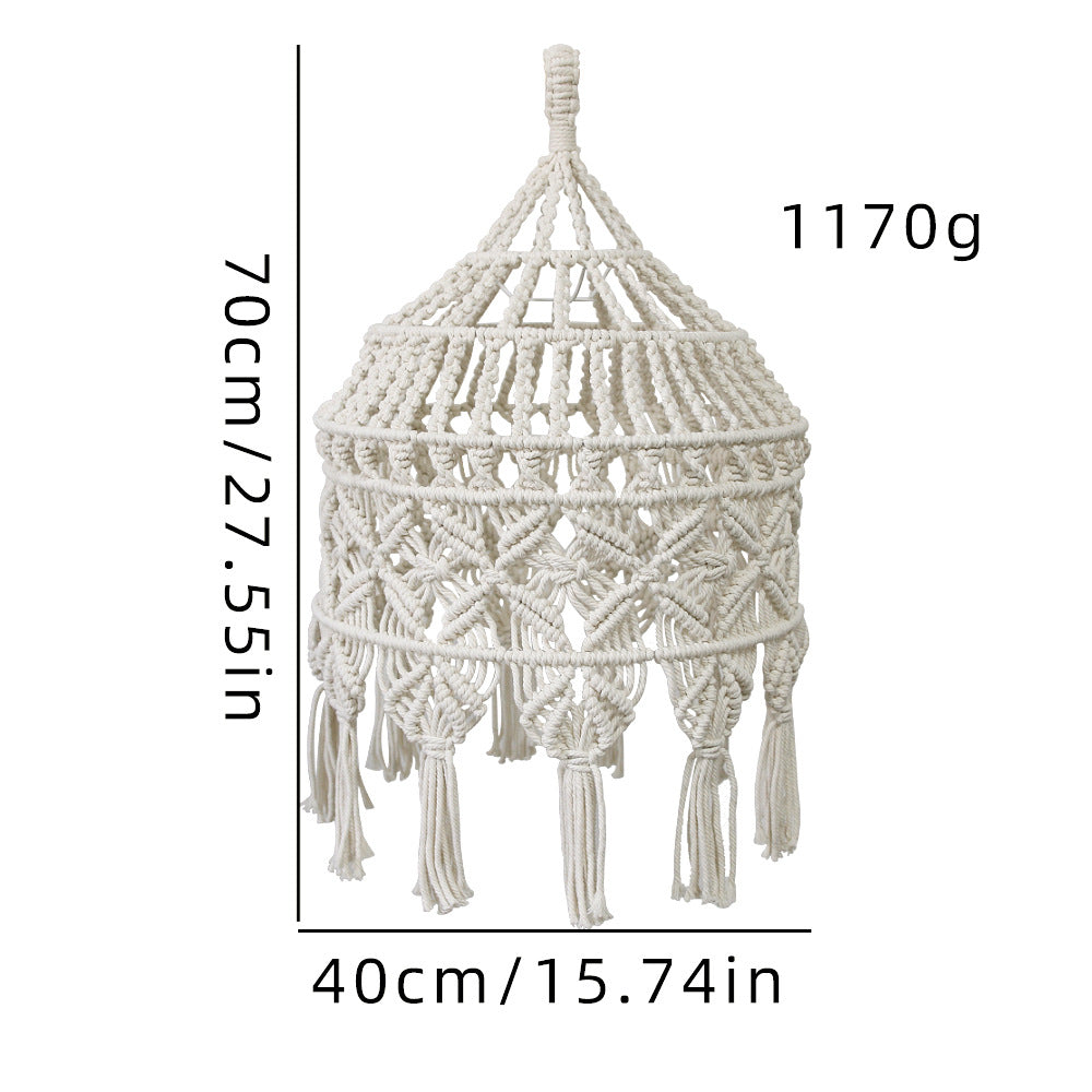 Handwoven Macramé Pendant Lamp