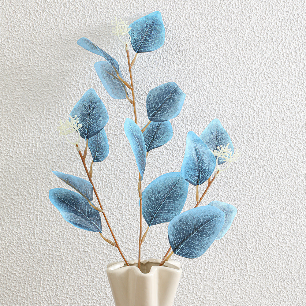 Decorative artificial flower branch with delicate leaves