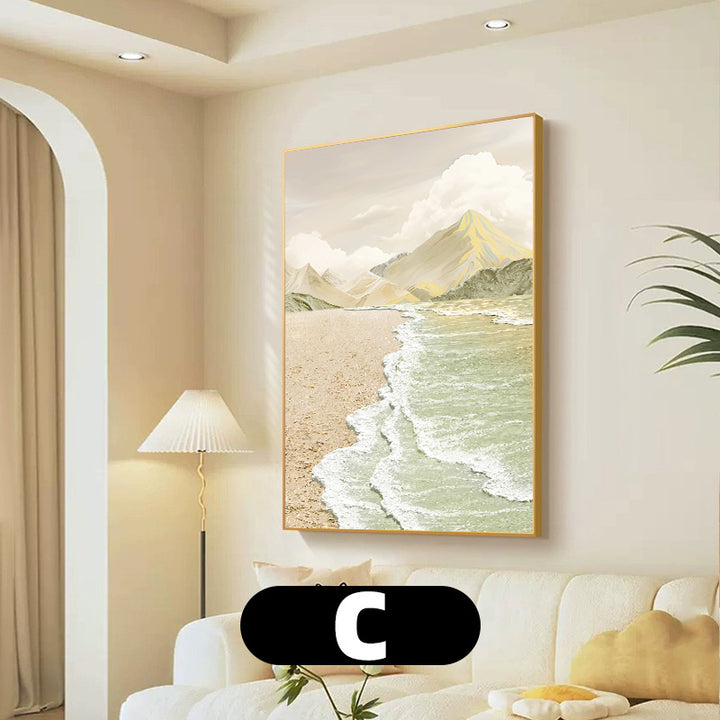 Abstract Scenic Coastal Landscape Art Print