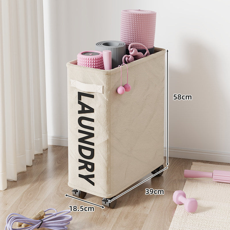 Rolling Yoga Mat and Foam Roller Storage Cart