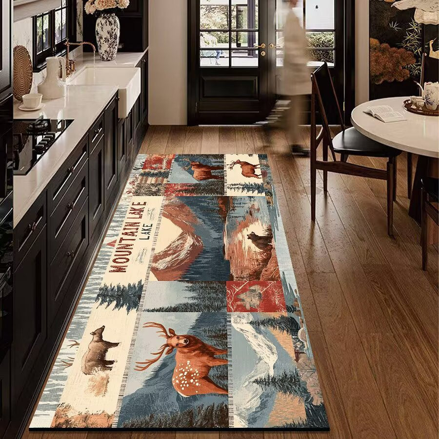 Rustic Outdoor Adventure Area Mat