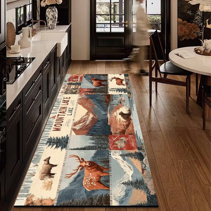 Rustic Outdoor Adventure Area Mat