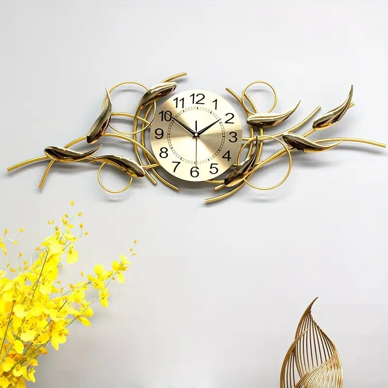 Ornate Decorative Metal Wall Clock