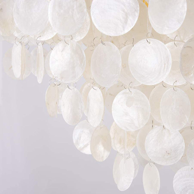 Stylish mother-of-pearl pendant light