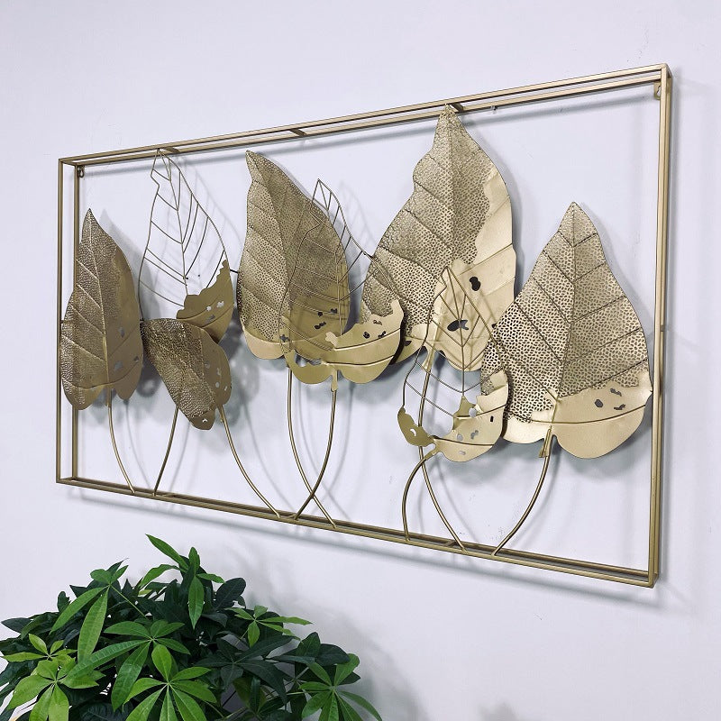 Decorative Metal Leaf Wall Art Sculpture