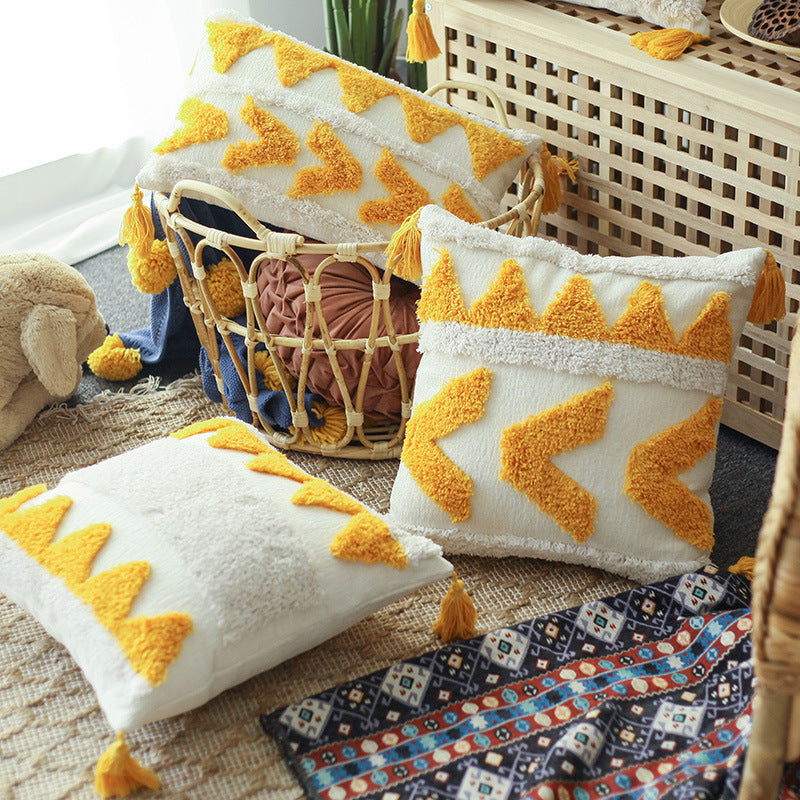 Artistic Textured Accent Pillow