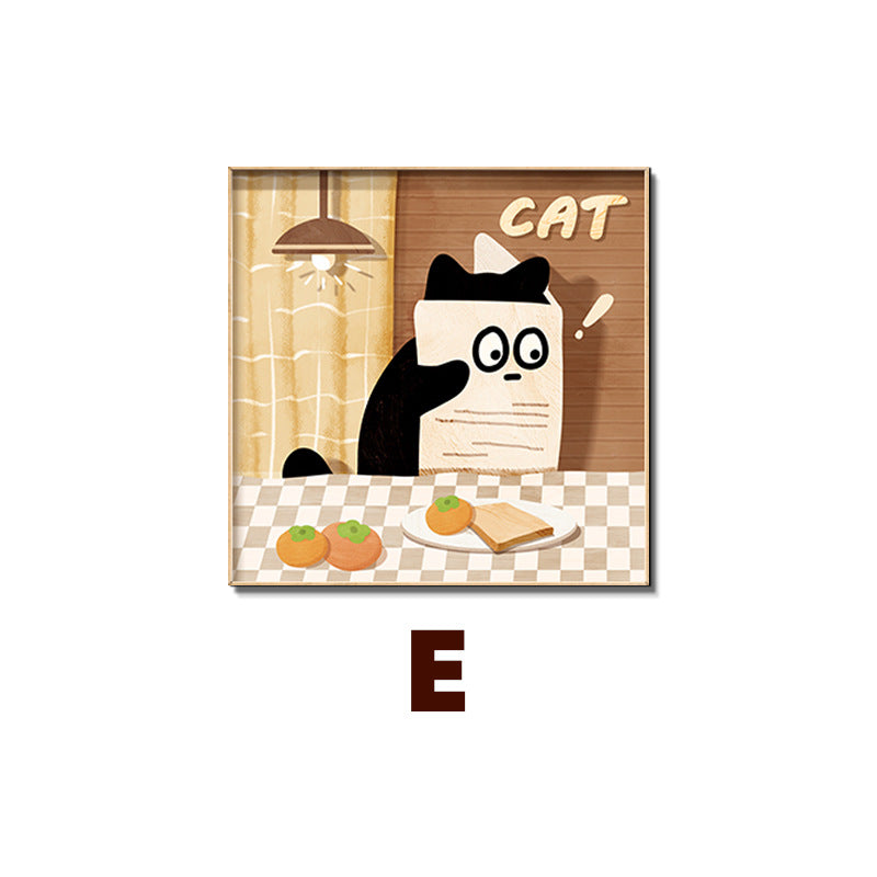 Cat-Themed Wall Art Print