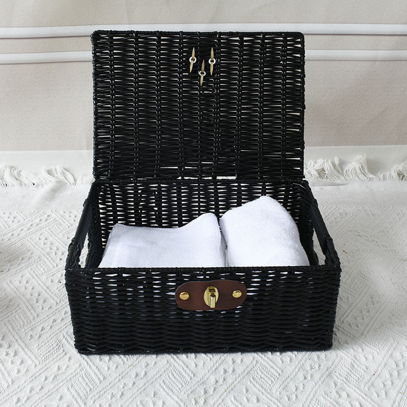 Elegant Woven Storage Chest