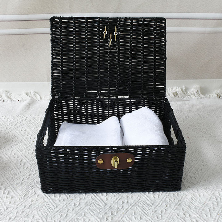Elegant Woven Storage Chest