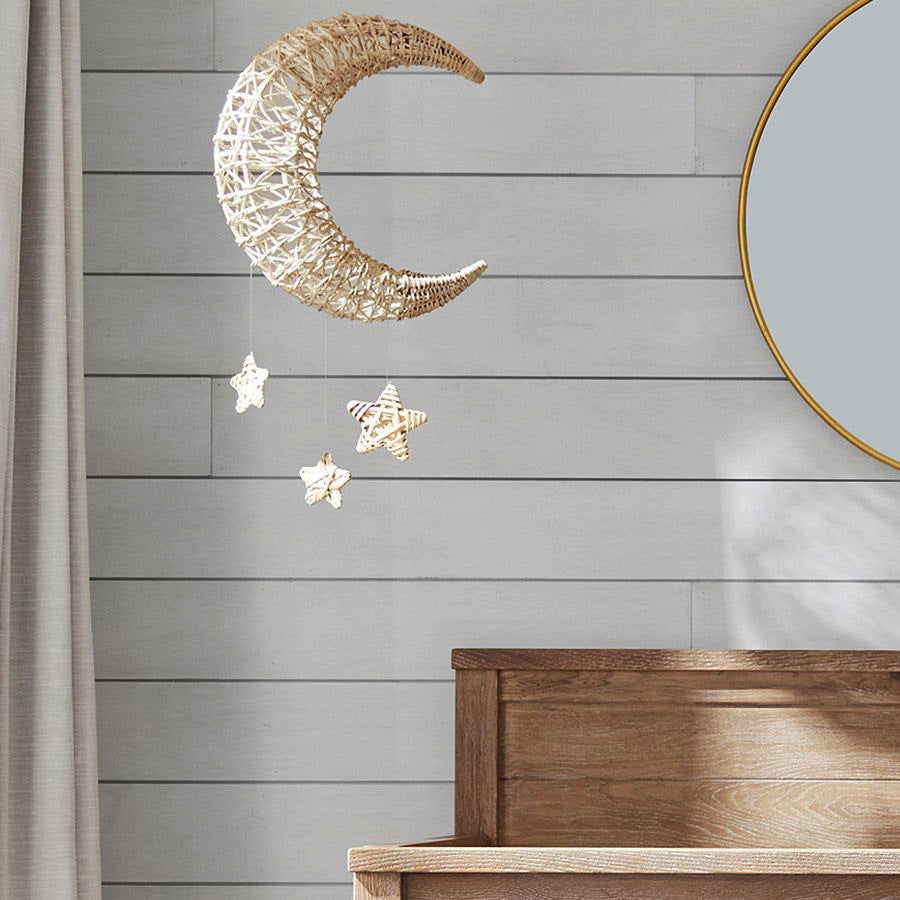 Stylish pendant light made of woven material