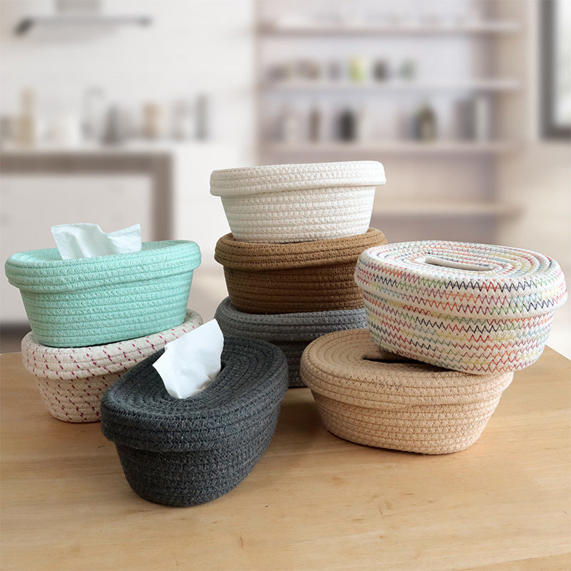 Decorative Woven Tissue Basket