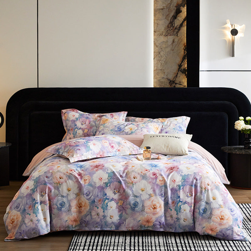 Decorative Elegant Satin Duvet Cover Set Avarnia