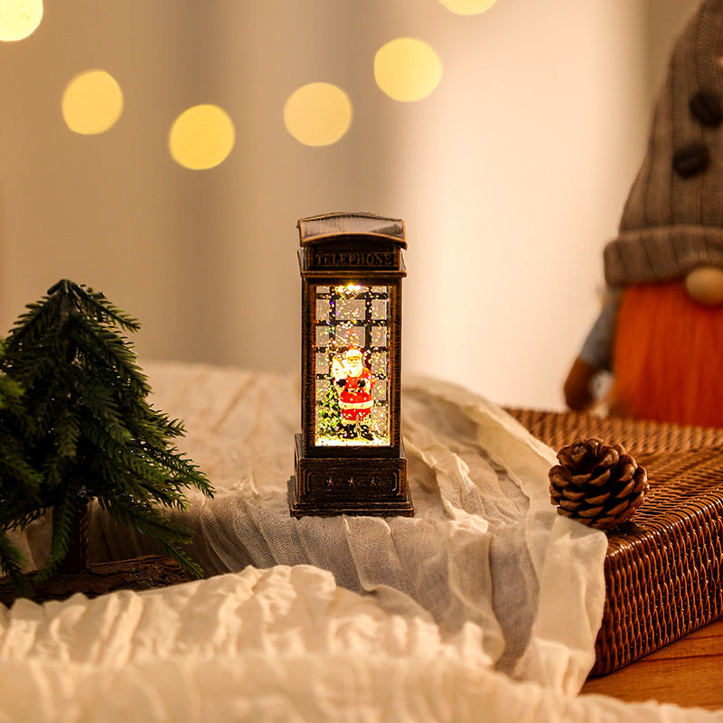 Nostalgic Christmas lantern with LED lighting