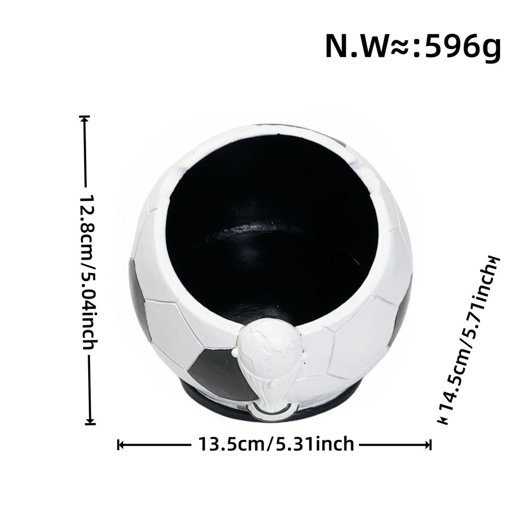 Decorative figure football with glossy surface