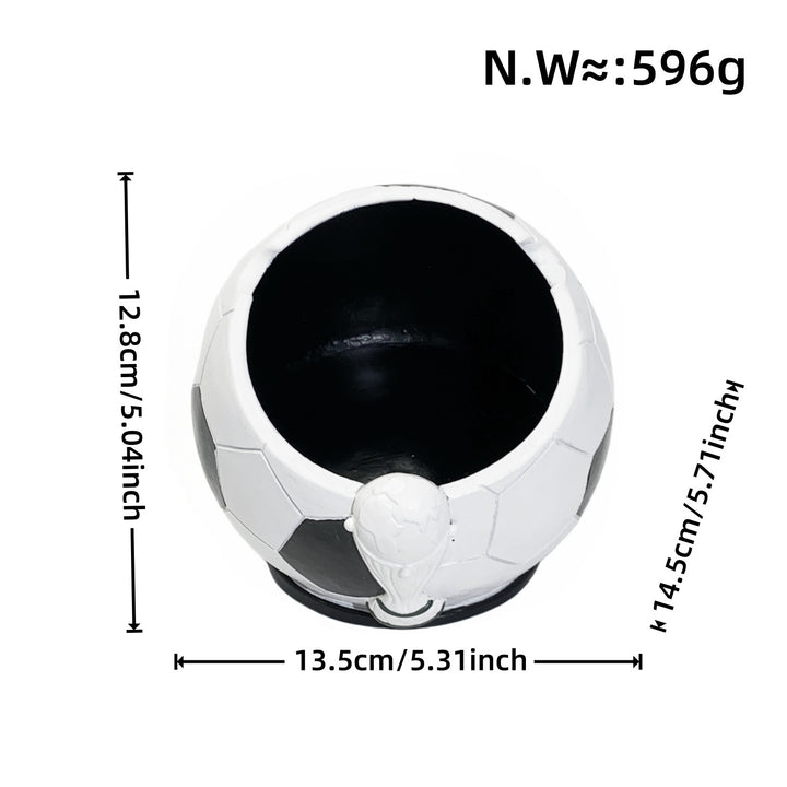 Decorative figure football with glossy surface