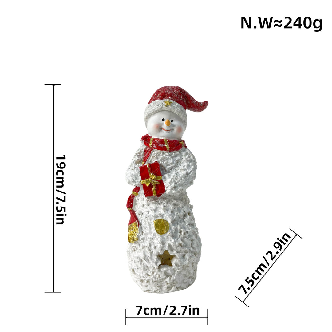 Decorative Snowman Sculpture