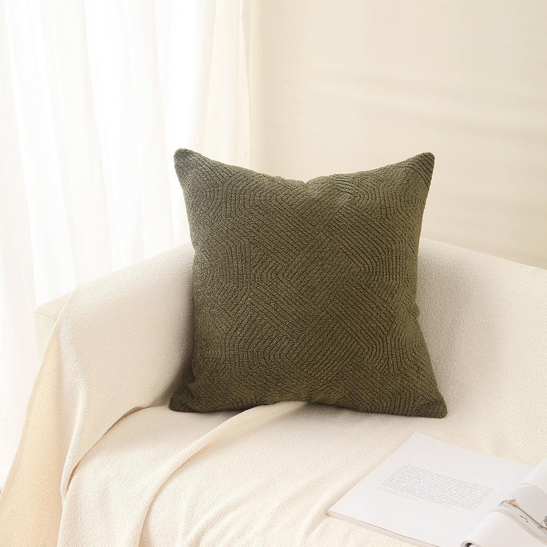 Textured Weave Throw Pillow for Sofa Decor