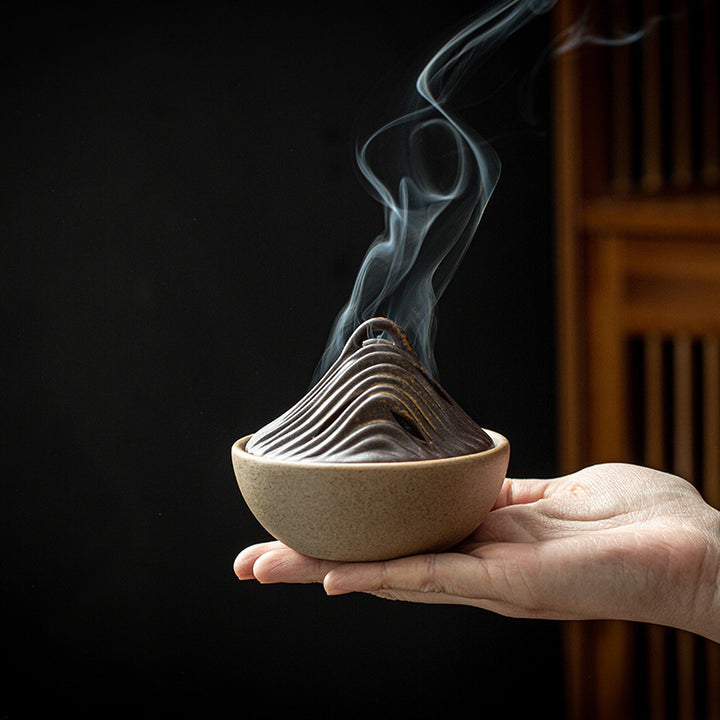 Mountain-Inspired Decorative Incense Holder