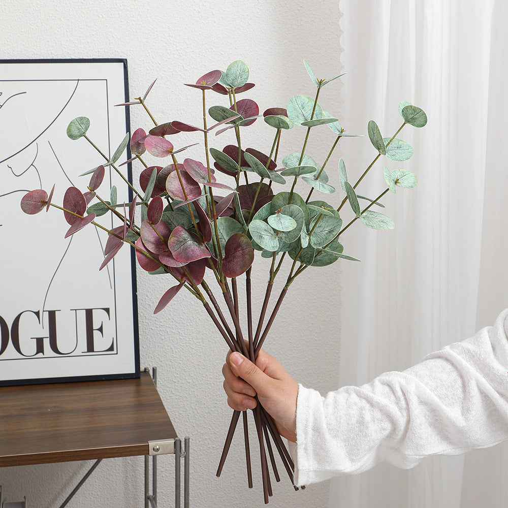 Artificial plant with elegant eucalyptus leaves