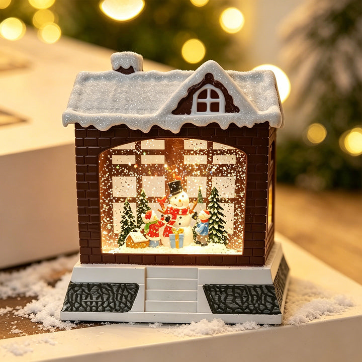 Decorative Christmas lantern with lights