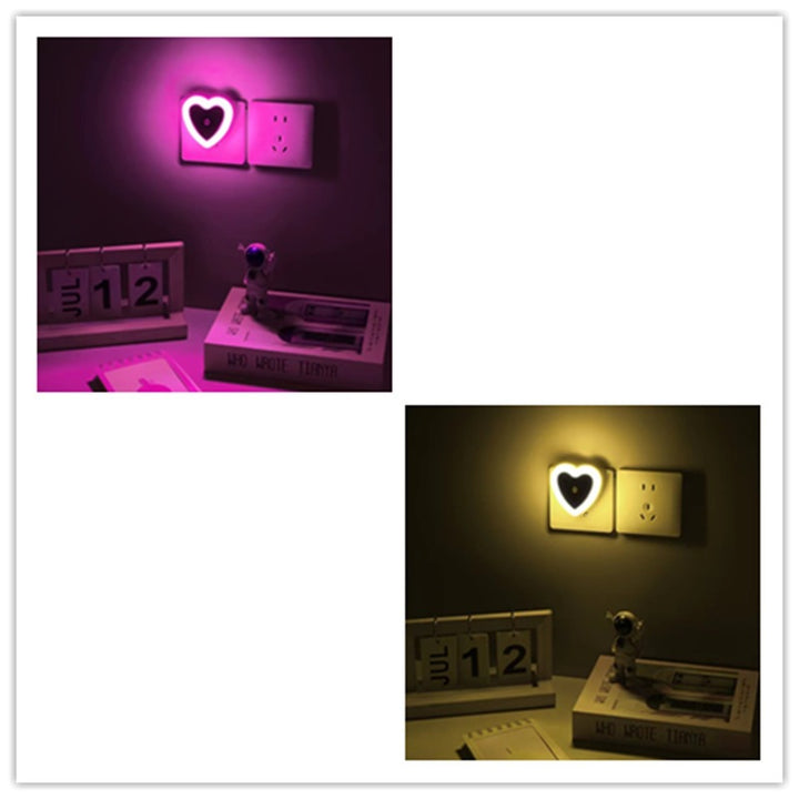 LED Heart-Shaped Night Light
