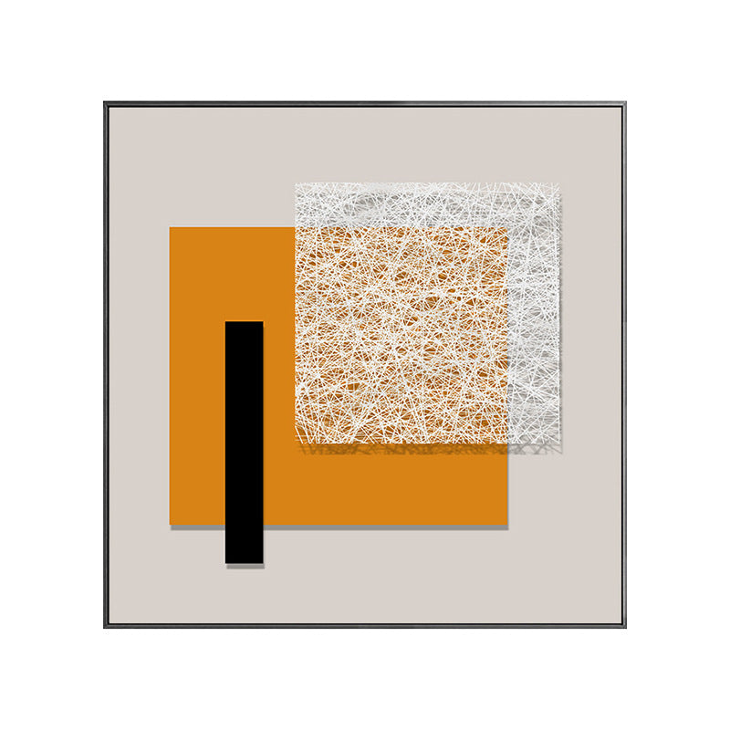 Framed Abstract Textured Wall Decor