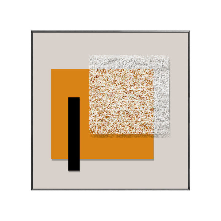 Framed Abstract Textured Wall Decor