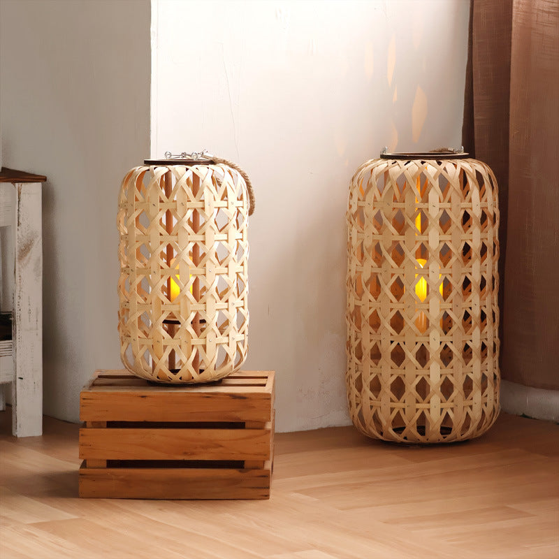 Handcrafted lantern in natural design