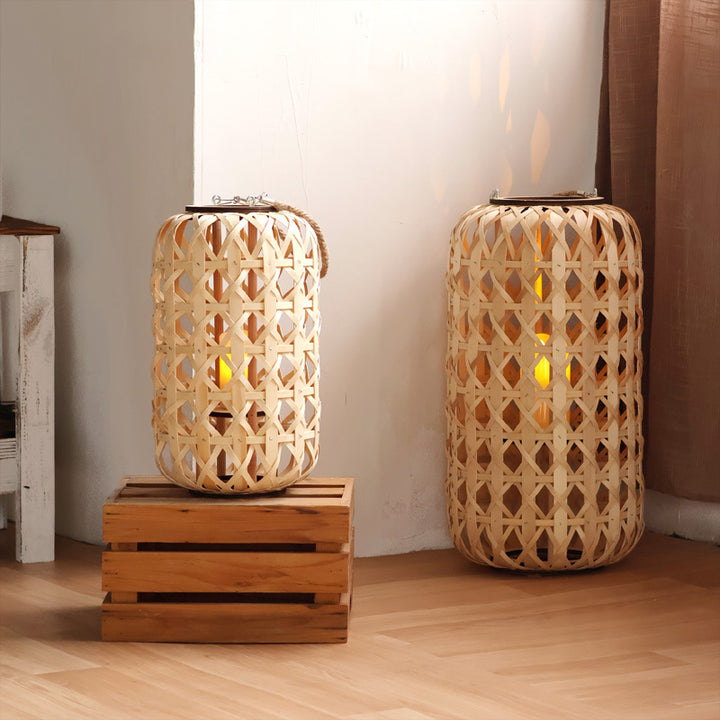 Handcrafted lantern in natural design