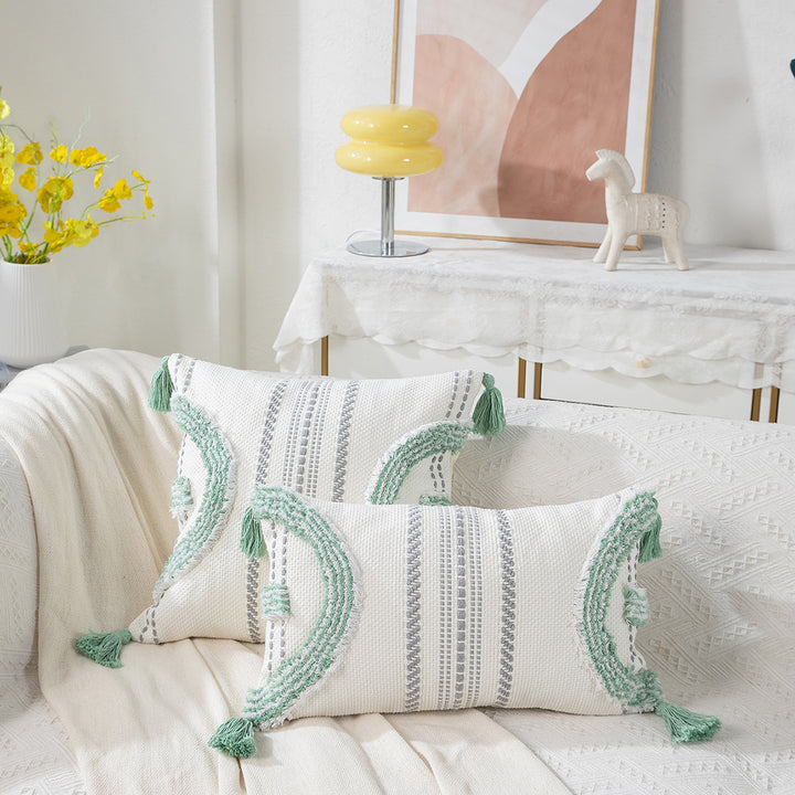 Textured Handmade Decorative Throw Pillow