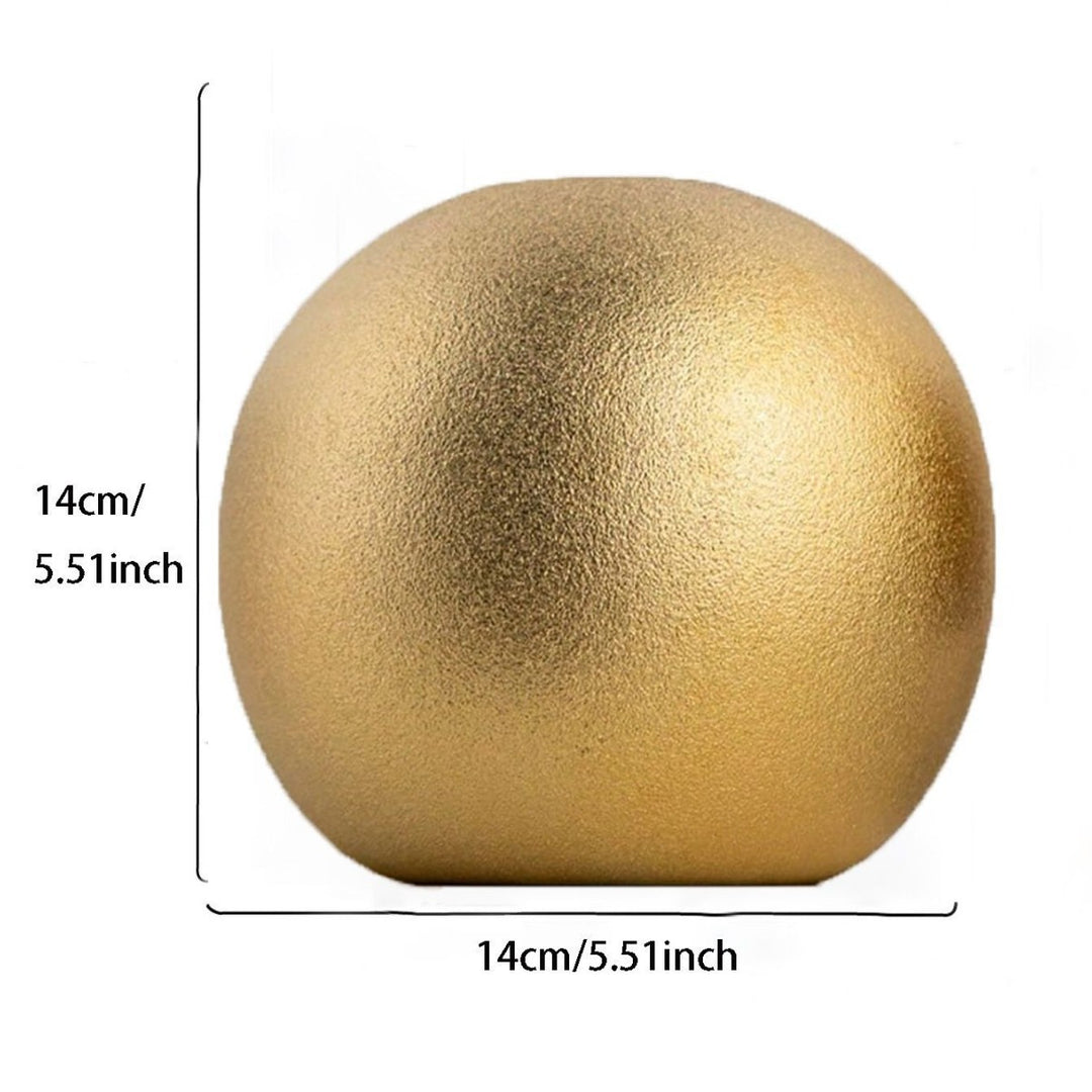 Decorative Gold Sphere Vase