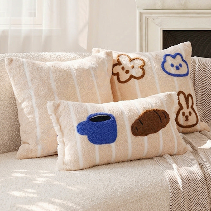 Artistic Food-Themed Decorative Throw Pillow