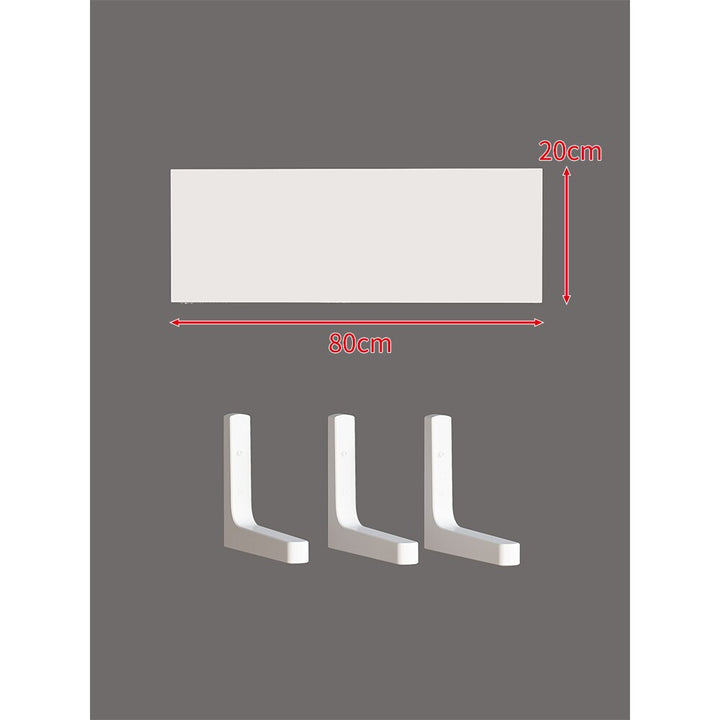 Long Narrow Floating Wall Shelf Kit with Concealed Heavy-Duty Brackets