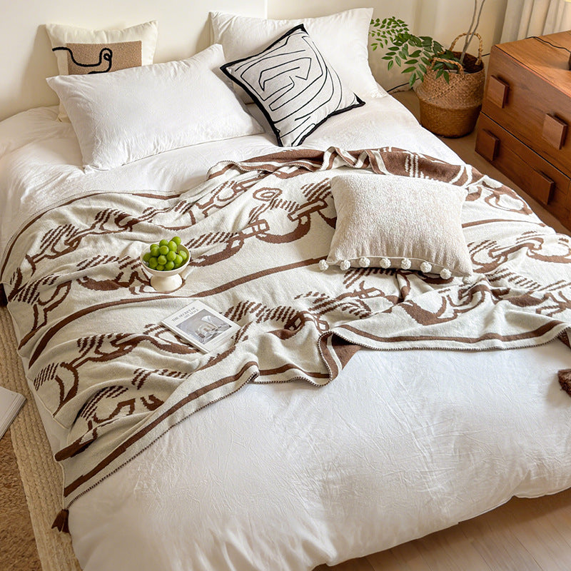 Decorative Knit Throw Blanket