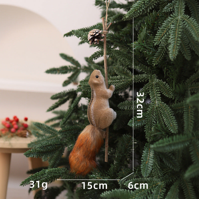 Cute decoration figure with squirrel motif
