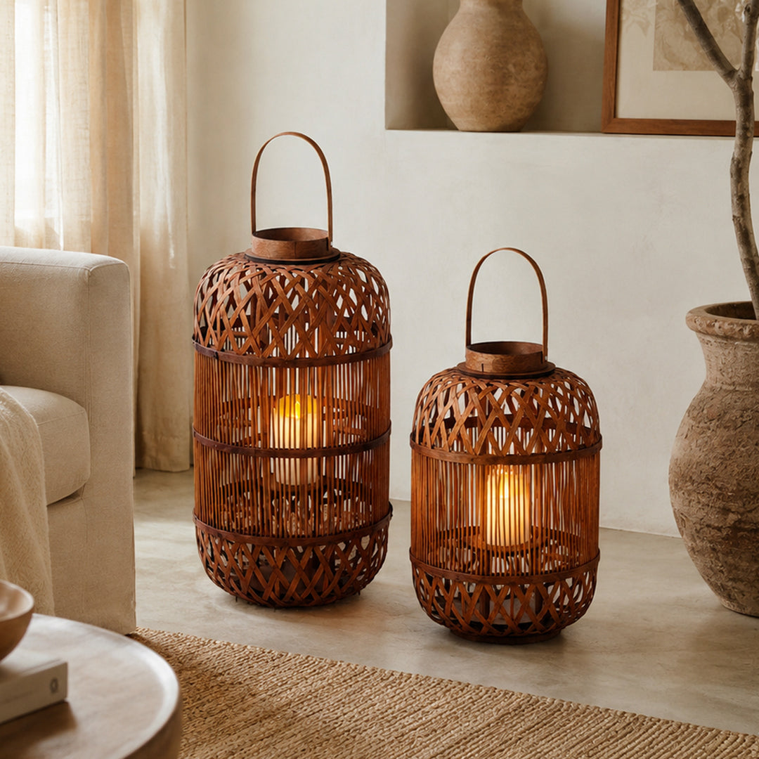 Stylish Handcrafted Rattan Lantern
