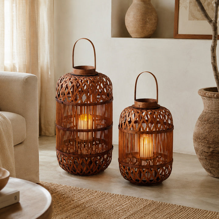 Stylish Handcrafted Rattan Lantern