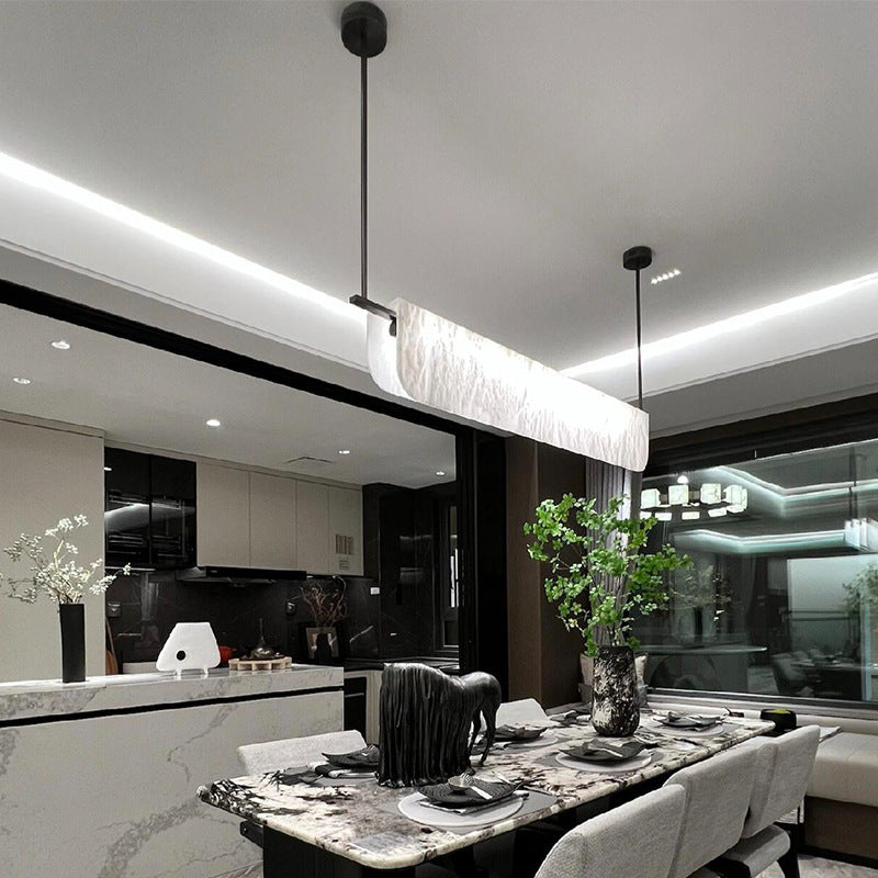 Modern elegant linear pendant light