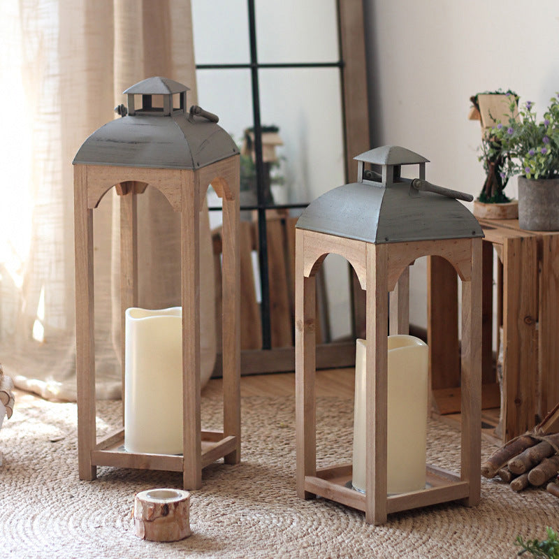 Decorative wooden lantern