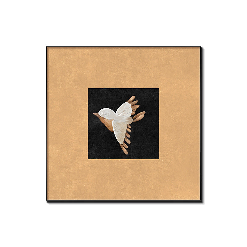 Framed Bird-Inspired Wall Art