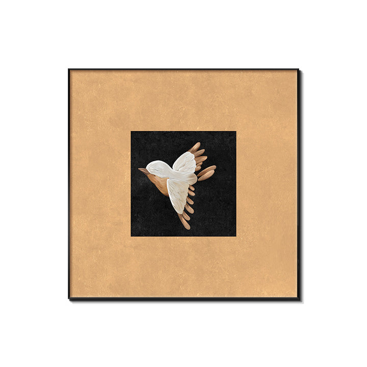 Framed Bird-Inspired Wall Art