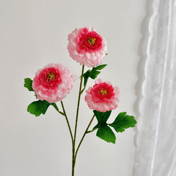 Realistic Peony Flower Stem for Floral Decor