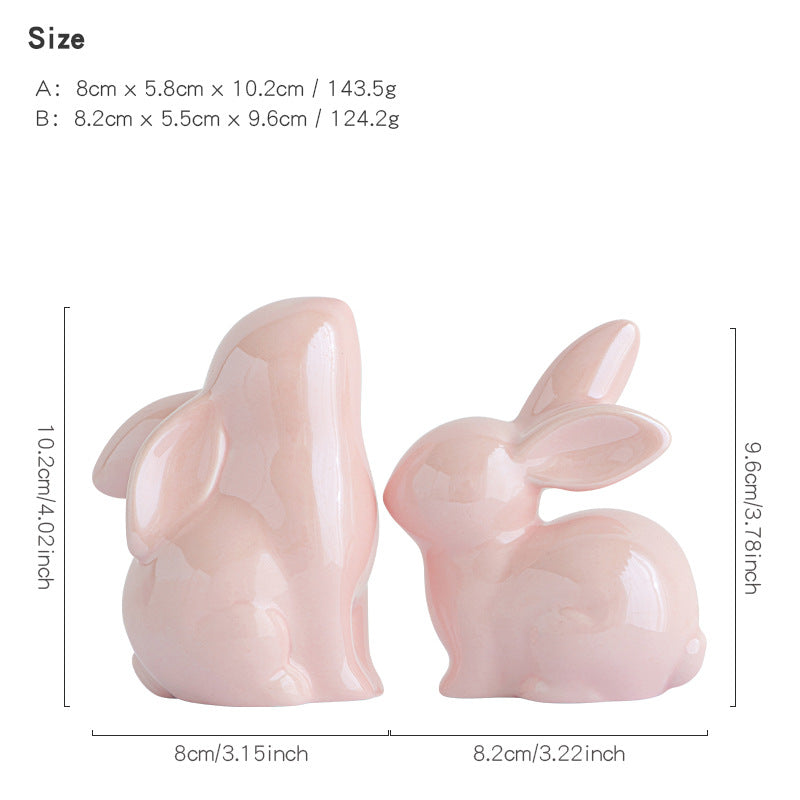 Artistic ceramic hare
