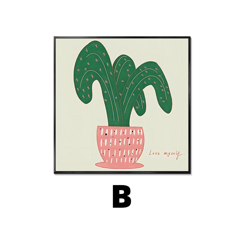 Abstract Plant-Themed Art Print